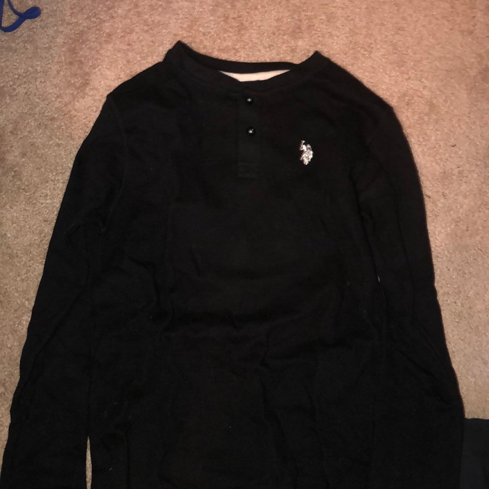 POLO BLACK LONG SLEEVE SHIRT